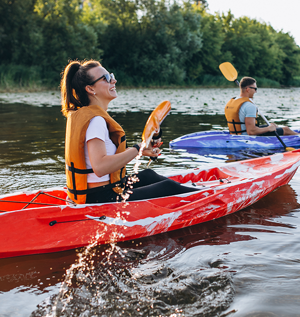 Canoë-kayak en rivière